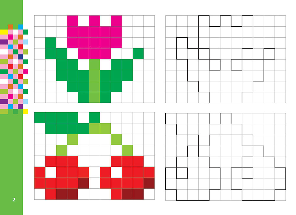 Піксель-арт 4+. Розвиваюча розмальовка - інші зображення