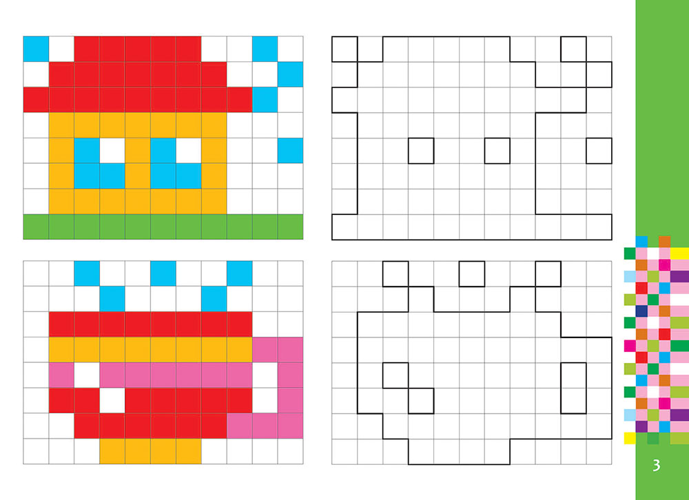 Піксель-арт 4+. Розвиваюча розмальовка - інші зображення
