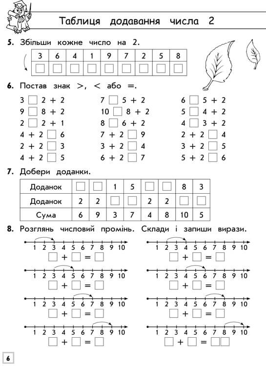 Тренажер з математики. Додавання і віднімання в межах 10 - інші зображення